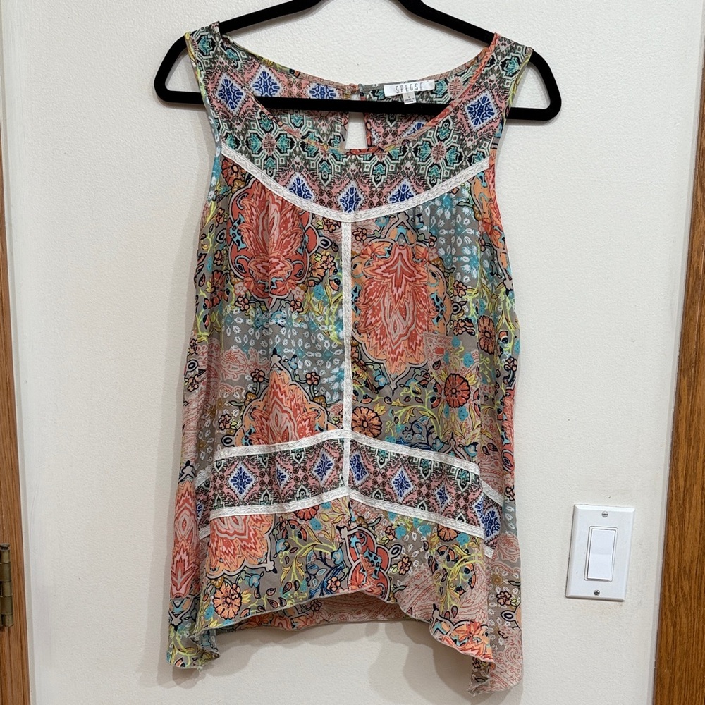 Multicolor Sleeveless Women's Top